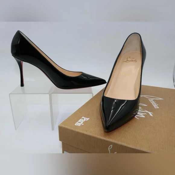 Christian Louboutin Decoltish 85 Patent Leather Heels Size 7 - Picture 6 of 11